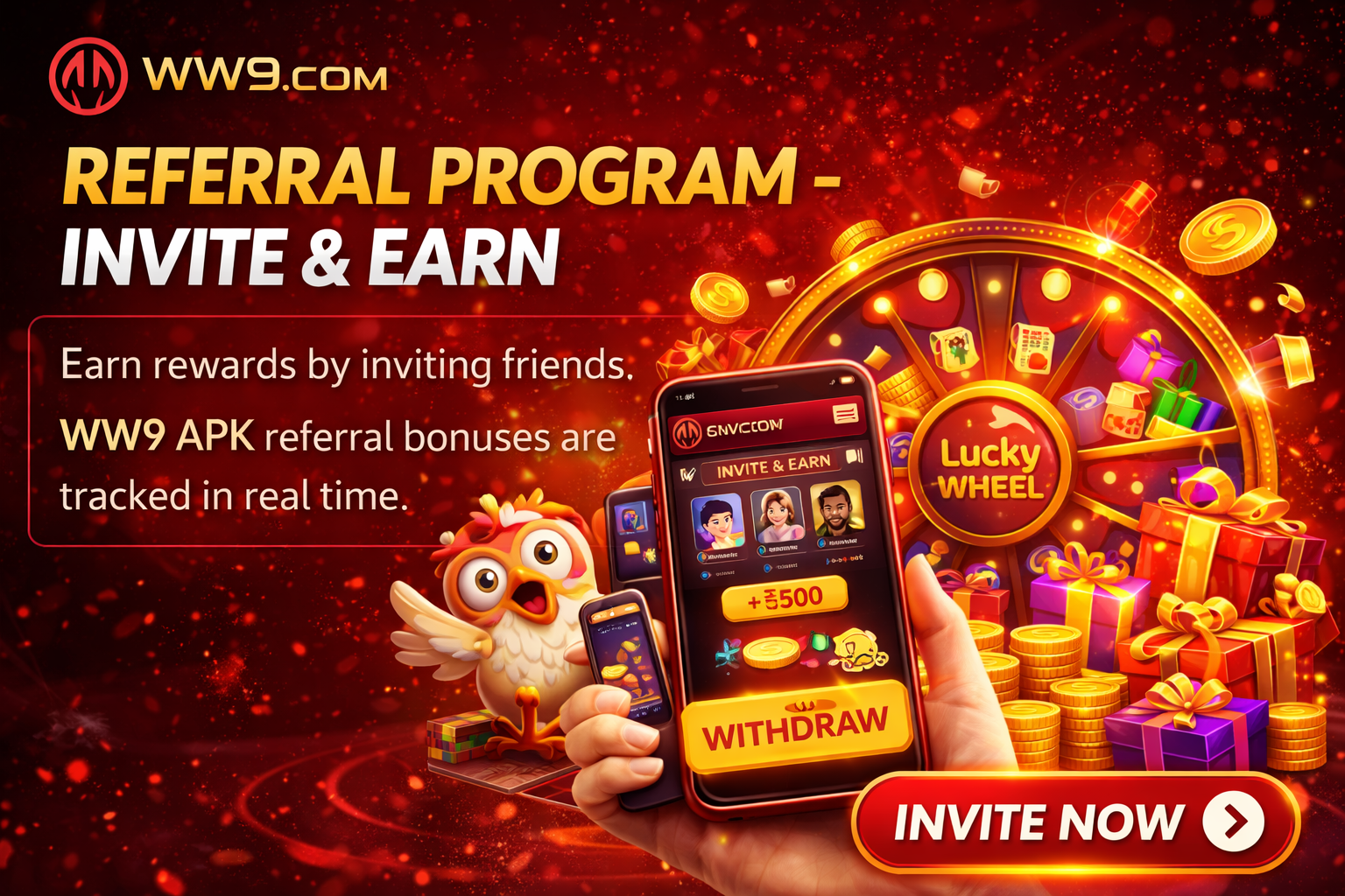 WW9 Game Refer and Earn